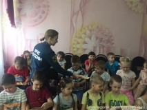 Гости из пожарной охраны в детском саду «Дюймовочка» - 2