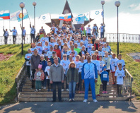 более 600 тысяч метров пробежали участники атомного забега в Десногорске - фото - 5