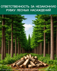 рубка ДЕРЕВЬЕВ БЕЗ РАЗРЕШЕНИЯ – ЭТО ПРЕСТУПЛЕНИЕ - фото - 3