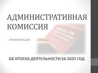 итоги деятельности административной комиссии за 2025 год - фото - 1